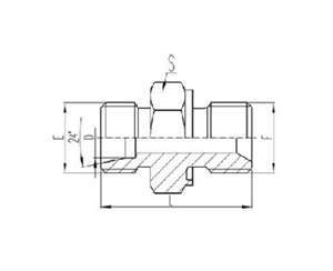公制外螺紋24°內錐面密封|公制外螺紋ED膠墊密封